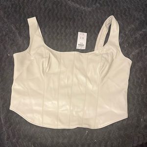 Abercrombie Leather Corset Top